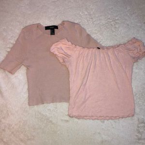 BUNDLE!! 2 PINK T SHIRTS